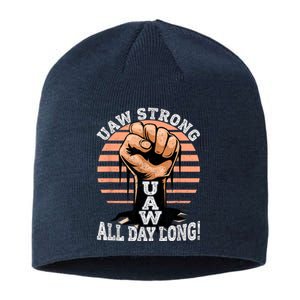 UAW Strong UAW Proud Union Pride UAW Laborer Worker Sustainable Beanie