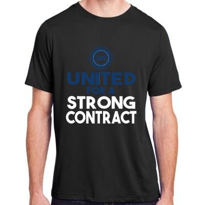 UAW Strike United For A Strong Contract Adult ChromaSoft Performance T-Shirt