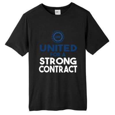 UAW Strike United For A Strong Contract Tall Fusion ChromaSoft Performance T-Shirt