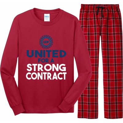 UAW Strike United For A Strong Contract Long Sleeve Pajama Set