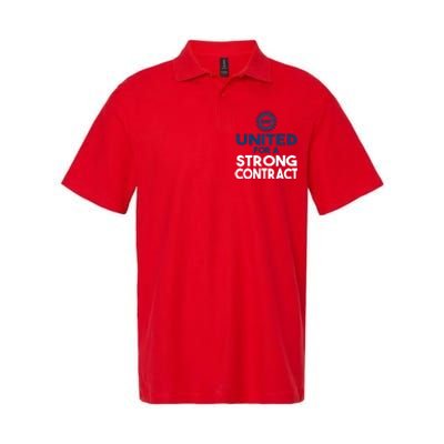 UAW Strike United For A Strong Contract Softstyle Adult Sport Polo