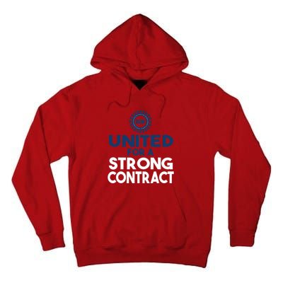 UAW Strike United For A Strong Contract Tall Hoodie