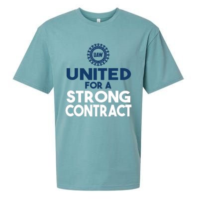 UAW Strike United For A Strong Contract Sueded Cloud Jersey T-Shirt