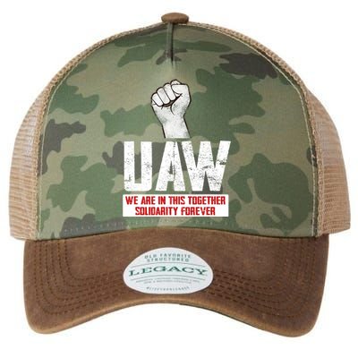 UAW Strike United Auto Workers Union UAW Strong Legacy Tie Dye Trucker Hat