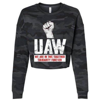 UAW Strike United Auto Workers Union UAW Strong Cropped Pullover Crew