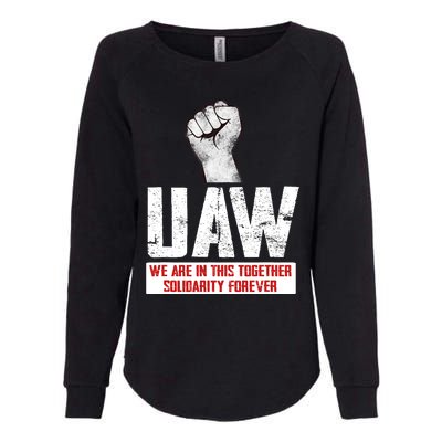 UAW Strike United Auto Workers Union UAW Strong Womens California Wash Sweatshirt