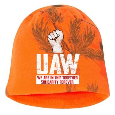 UAW Strike United Auto Workers Union UAW Strong Kati - Camo Knit Beanie