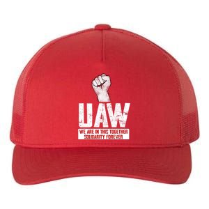 UAW Strike United Auto Workers Union UAW Strong Yupoong Adult 5-Panel Trucker Hat