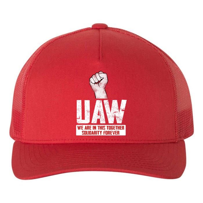 UAW Strike United Auto Workers Union UAW Strong Yupoong Adult 5-Panel Trucker Hat