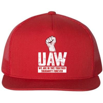 UAW Strike United Auto Workers Union UAW Strong Flat Bill Trucker Hat