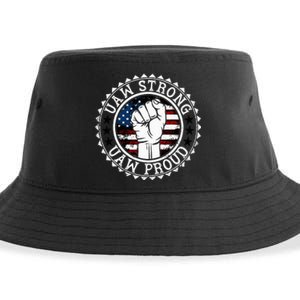 UAW Strong UAW Proud Union Pride UAW Laborer Worker Sustainable Bucket Hat