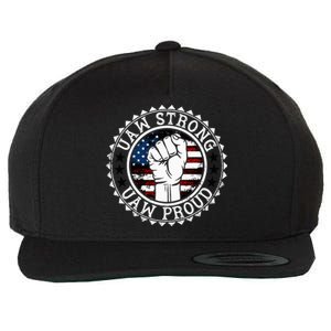 UAW Strong UAW Proud Union Pride UAW Laborer Worker Wool Snapback Cap