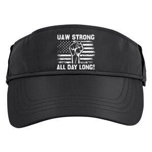 UAW Strike USA Flag Red United Auto Workers Picket Sign Adult Drive Performance Visor