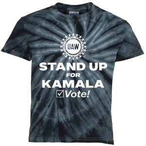 Uaw Stand Up For Kamala Vote Kids Tie-Dye T-Shirt