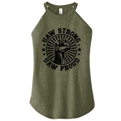 Uaw Strike United Auto Workers Union Uaw Strong Red Women's Perfect Tri Rocker Tank