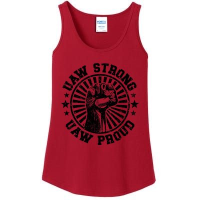 Uaw Strike United Auto Workers Union Uaw Strong Red Ladies Essential Tank