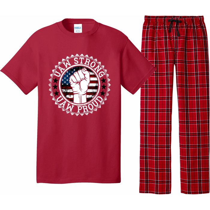 UAW Strong UAW Proud Union Pride UAW Laborer Worker Pajama Set