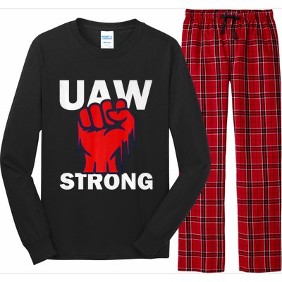 UAW Strong United Auto Workers UAW Proud Long Sleeve Pajama Set