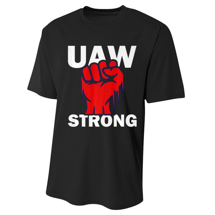 UAW Strong United Auto Workers UAW Proud Performance Sprint T-Shirt