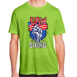 UAW Strong United Auto Workers Strike Union Support Red Adult ChromaSoft Performance T-Shirt