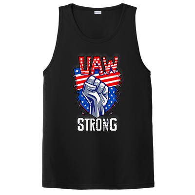 UAW Strong United Auto Workers Strike Union Support Red PosiCharge Competitor Tank