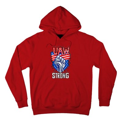 UAW Strong United Auto Workers Strike Union Support Red Hoodie