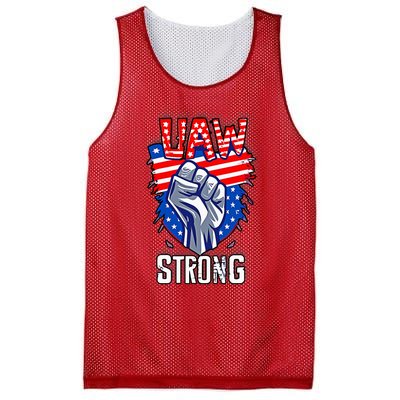 UAW Strong United Auto Workers Strike Union Support Red Mesh Reversible Basketball Jersey Tank