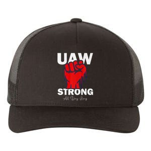 UAW Strong UAW Proud United Auto Workers UAW Strike Yupoong Adult 5-Panel Trucker Hat