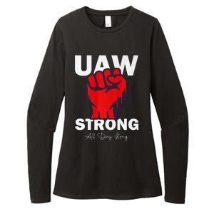 UAW Strong UAW Proud United Auto Workers UAW Strike Womens CVC Long Sleeve Shirt