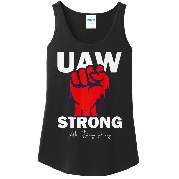 UAW Strong UAW Proud United Auto Workers UAW Strike Ladies Essential Tank