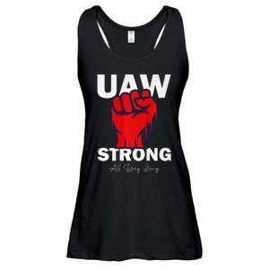 UAW Strong UAW Proud United Auto Workers UAW Strike Ladies Essential Flowy Tank