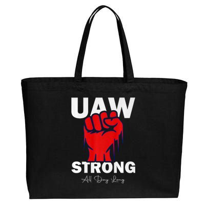 UAW Strong UAW Proud United Auto Workers UAW Strike Cotton Canvas Jumbo Tote