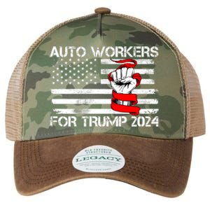 Uaw Strong Uaw Proud Union Pride Auto Workers For Trump Legacy Tie Dye Trucker Hat