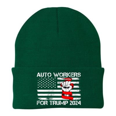 Uaw Strong Uaw Proud Union Pride Auto Workers For Trump Knit Cap Winter Beanie