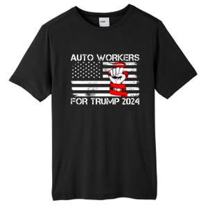 Uaw Strong Uaw Proud Union Pride Auto Workers For Trump Tall Fusion ChromaSoft Performance T-Shirt