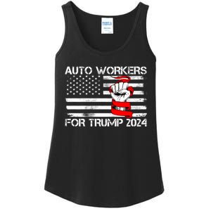 Uaw Strong Uaw Proud Union Pride Auto Workers For Trump Ladies Essential Tank