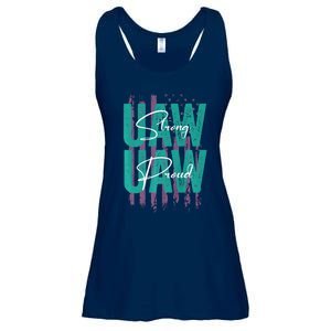 UAW Strong UAW Proud Union Pride UAW Laborer Worker Ladies Essential Flowy Tank