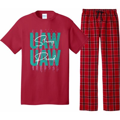 UAW Strong UAW Proud Union Pride UAW Laborer Worker Pajama Set