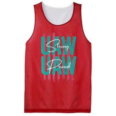 UAW Strong UAW Proud Union Pride UAW Laborer Worker Mesh Reversible Basketball Jersey Tank