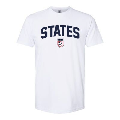 States United USA Soccer Flag American Flag Football Jersey Softstyle® CVC T-Shirt