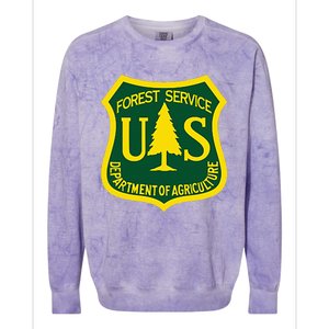 United States Us Forest Service Departt Of Agriculture Colorblast Crewneck Sweatshirt