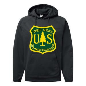 United States Us Forest Service Departt Of Agriculture Performance Fleece Hoodie