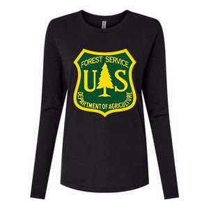 United States Us Forest Service Departt Of Agriculture Womens Cotton Relaxed Long Sleeve T-Shirt