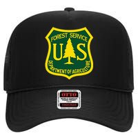 United States Us Forest Service Departt Of Agriculture High Crown Mesh Back Trucker Hat