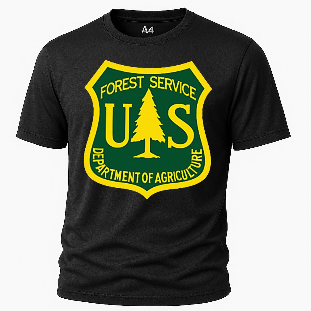 United States Us Forest Service Departt Of Agriculture Cooling Performance Crew T-Shirt