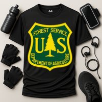 United States Us Forest Service Departt Of Agriculture Cooling Performance Crew T-Shirt