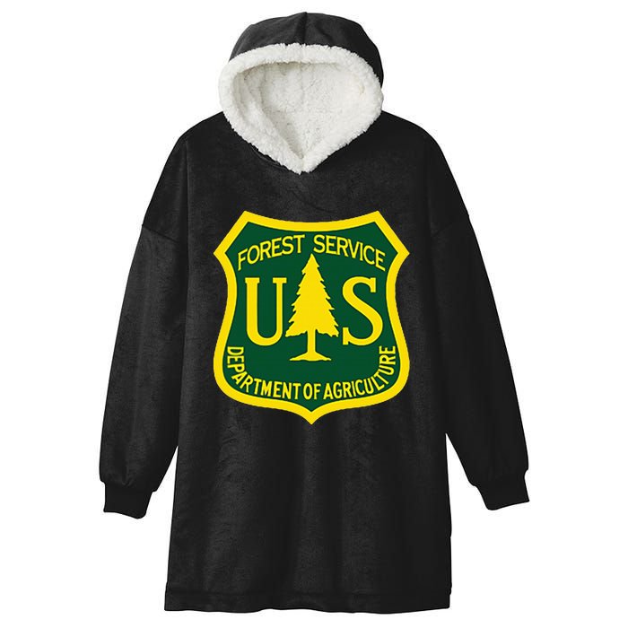 United States Us Forest Service Departt Of Agriculture Hooded Wearable Blanket