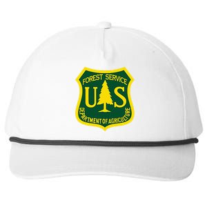 United States Us Forest Service Departt Of Agriculture Snapback Five-Panel Rope Hat