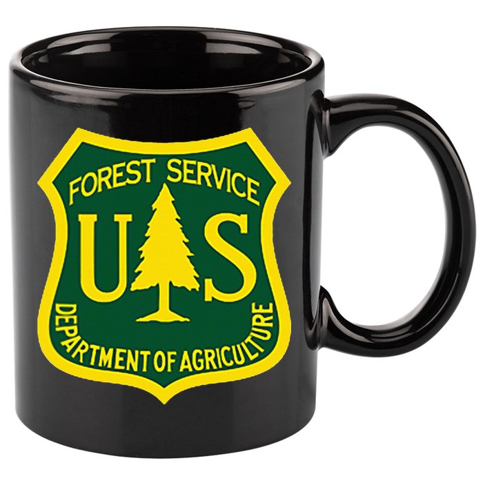 United States Us Forest Service Departt Of Agriculture 11oz C Handle Ceramic Mug