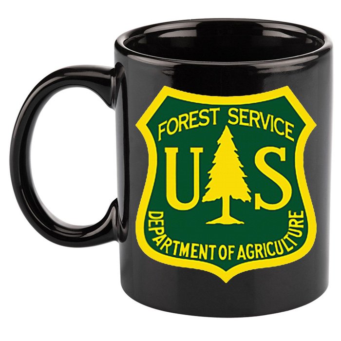 United States Us Forest Service Departt Of Agriculture 11oz C Handle Ceramic Mug